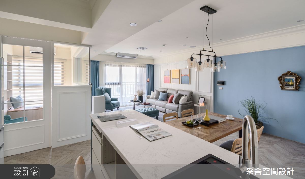 35坪新成屋(5年以下)＿美式風餐廳案例圖片＿采舍空間設計＿采舍_14之13