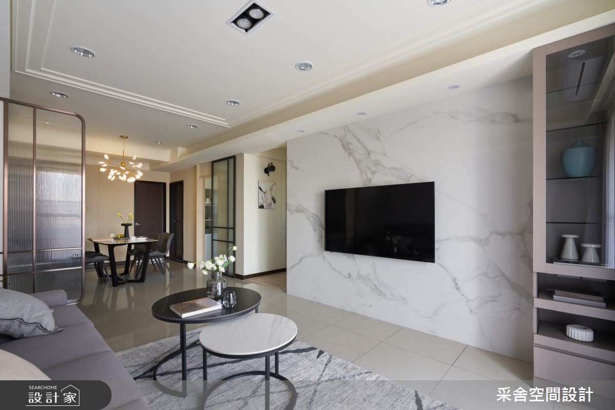 30坪新成屋(5年以下)＿現代風客廳案例圖片＿采舍空間設計＿采舍_15之8