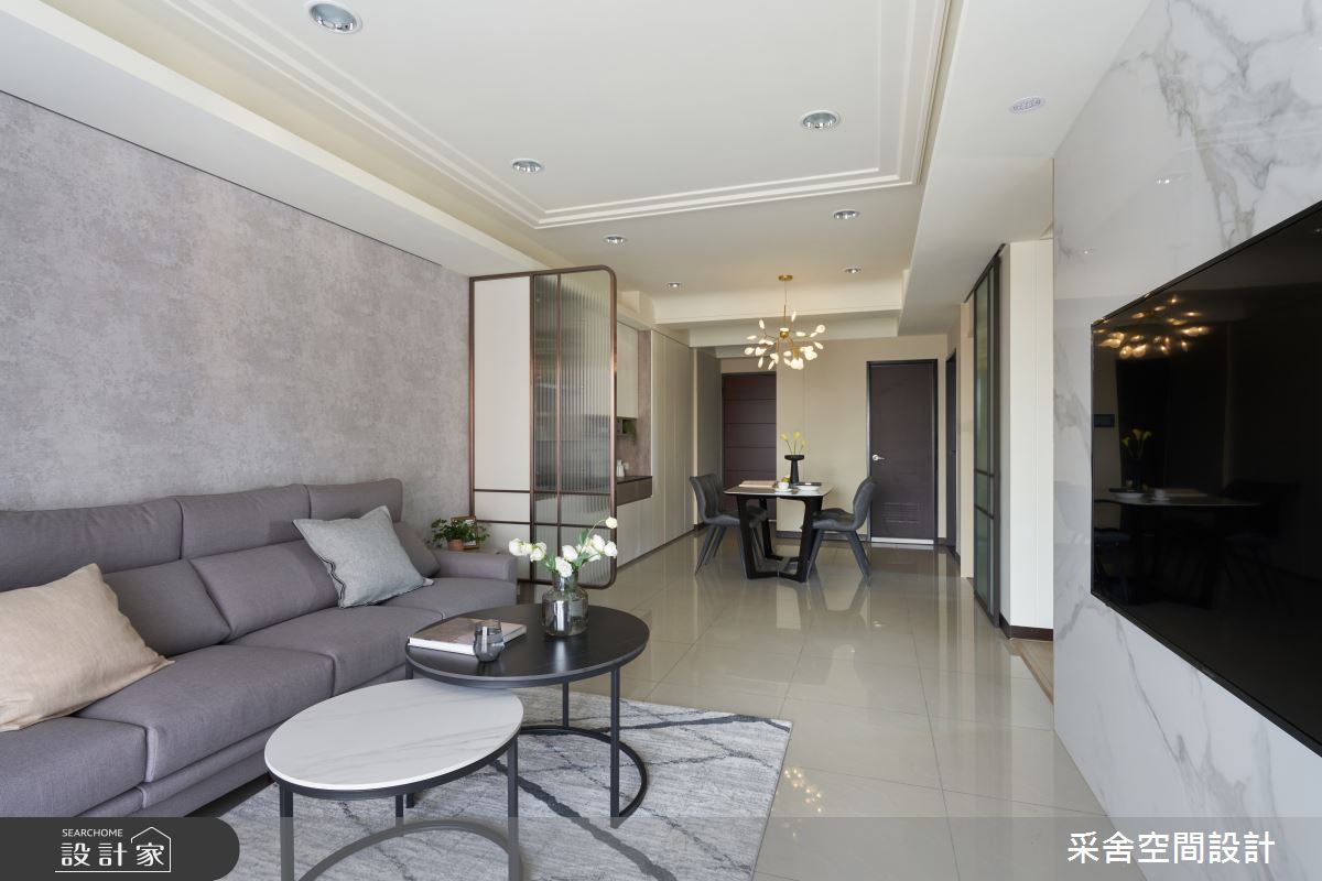 30坪新成屋(5年以下)＿現代風客廳案例圖片＿采舍空間設計＿采舍_15之7