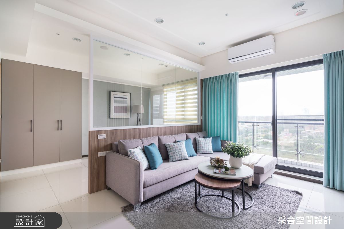 21坪新成屋(5年以下)＿北歐風客廳案例圖片＿采舍空間設計＿采舍_16之11