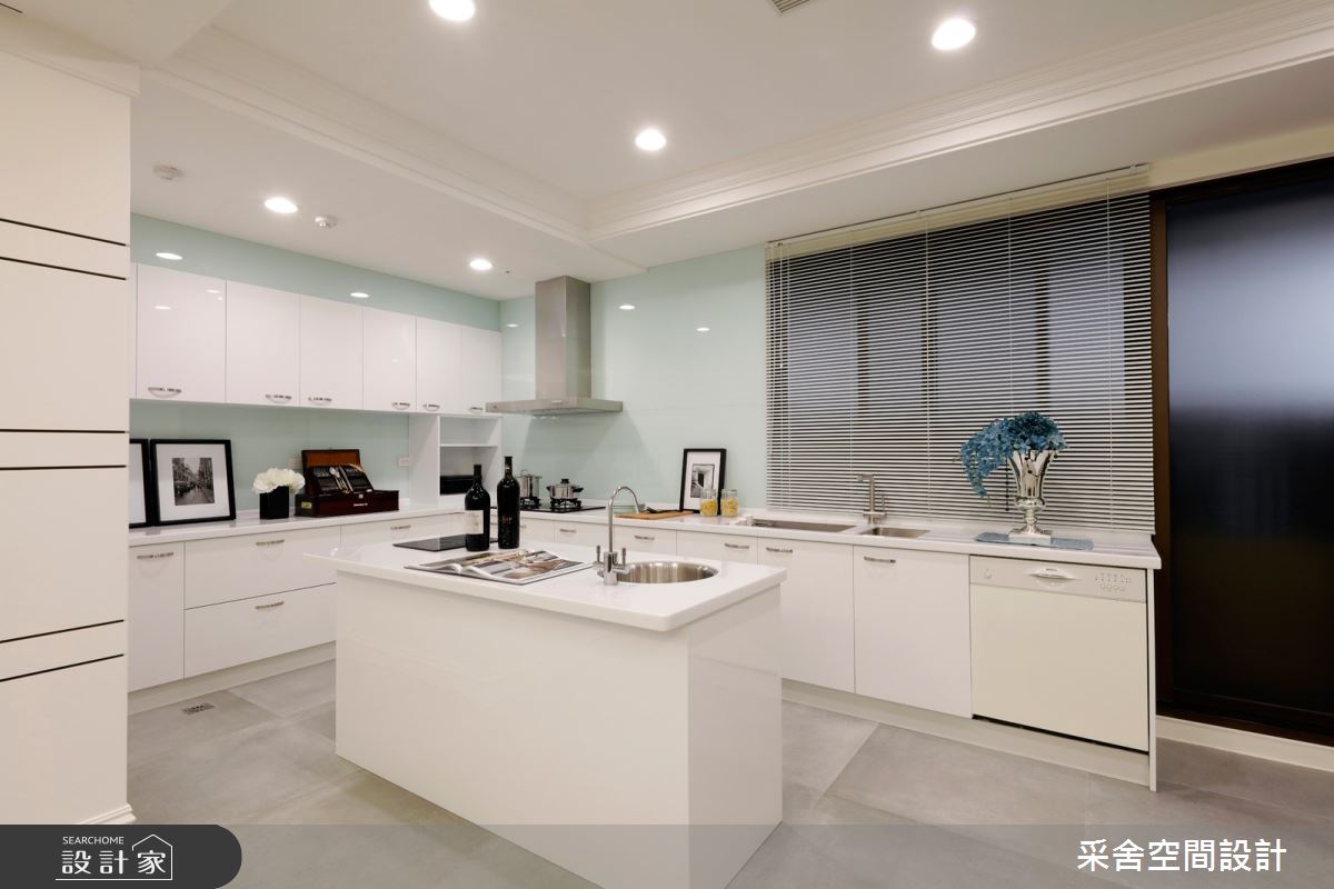 80坪毛胚屋＿混搭風廚房中島案例圖片＿采舍空間設計＿采舍_18之11