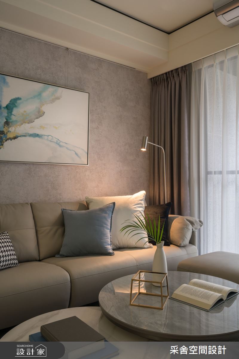 23坪新成屋(5年以下)＿現代風客廳案例圖片＿采舍空間設計＿采舍_21之7