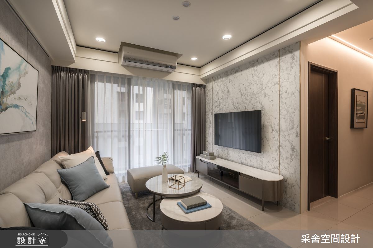 23坪新成屋(5年以下)＿現代風客廳案例圖片＿采舍空間設計＿采舍_21之8