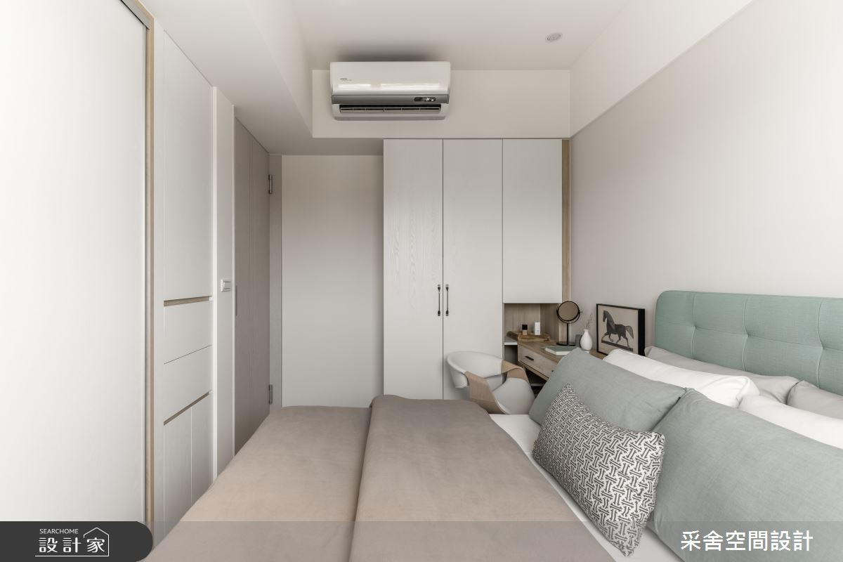 15坪新成屋(5年以下)＿現代美式風臥室案例圖片＿采舍空間設計＿采舍_22之18