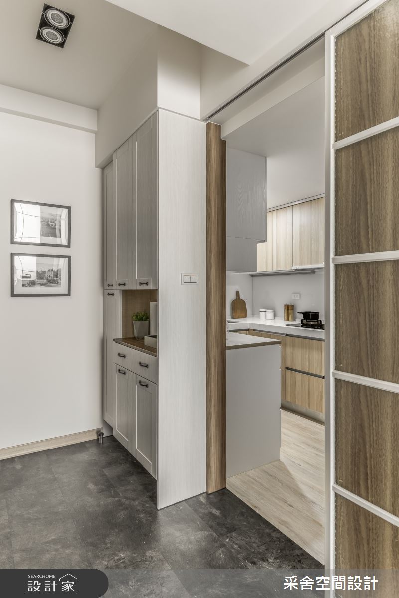 15坪新成屋(5年以下)＿現代美式風玄關廚房案例圖片＿采舍空間設計＿采舍_22之7
