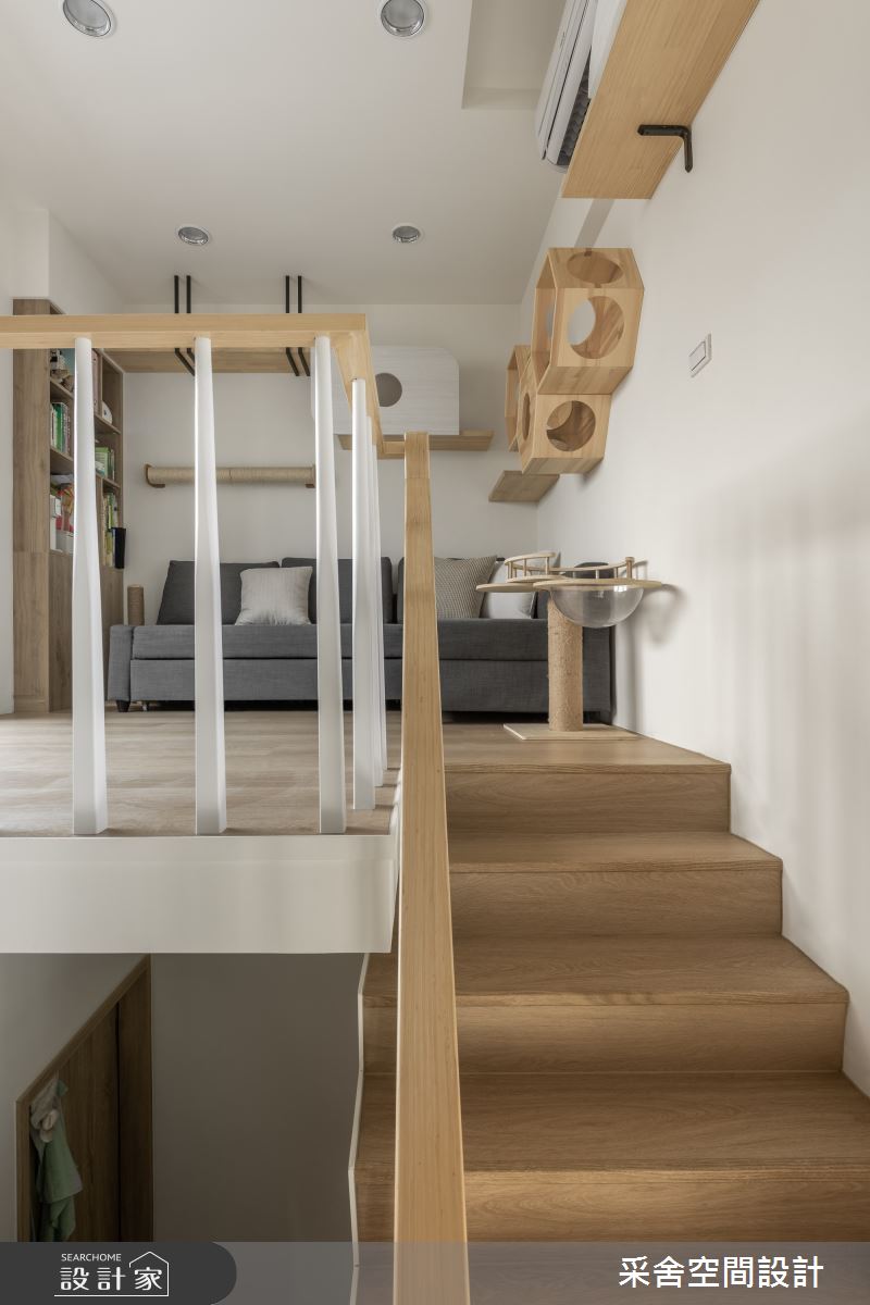41坪老屋(31~40年)＿北歐風樓梯寵物多功能室案例圖片＿采舍空間設計＿采舍_24之6