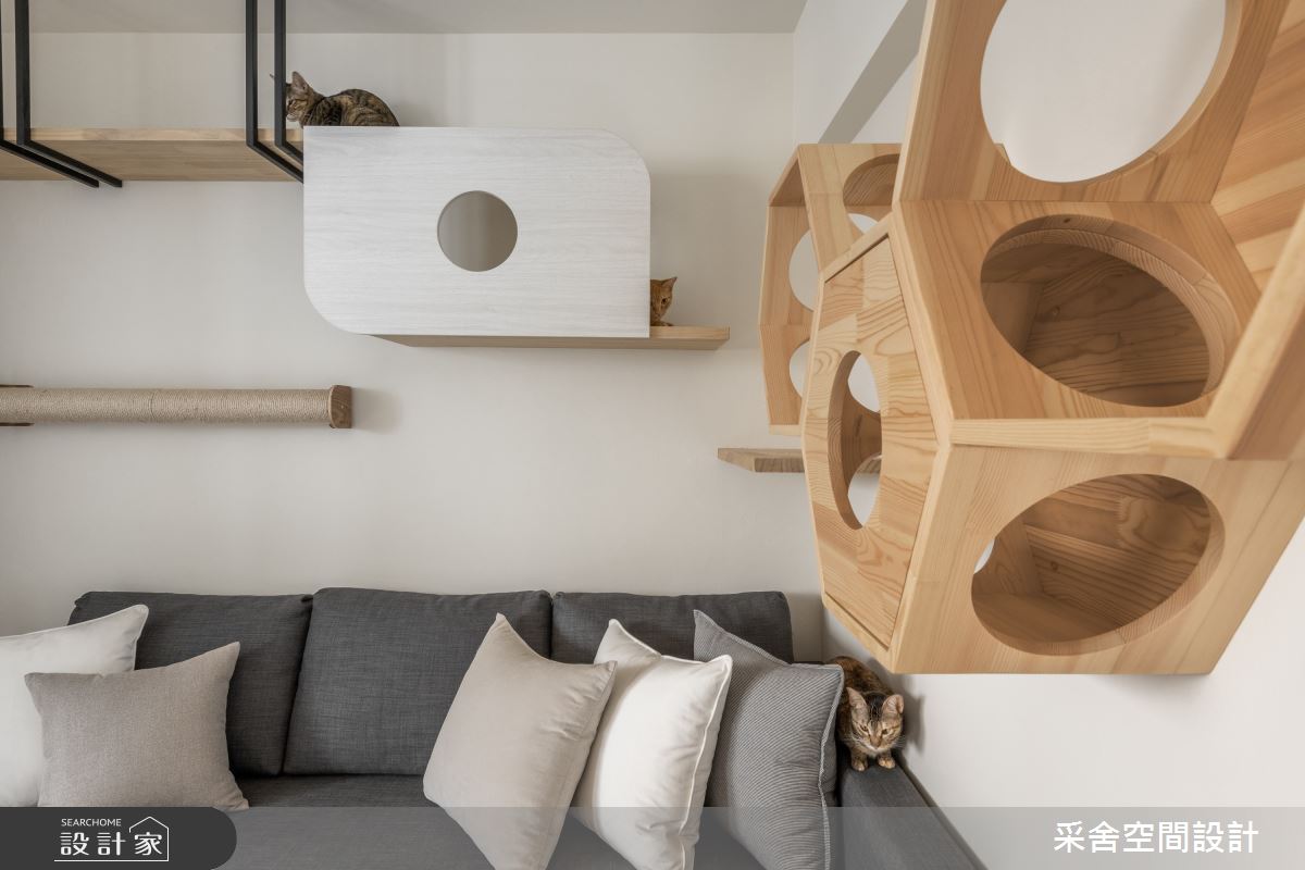 41坪老屋(31~40年)＿北歐風寵物多功能室案例圖片＿采舍空間設計＿采舍_24之7