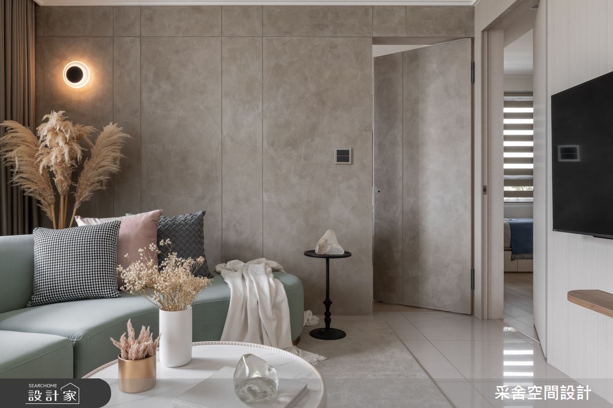 19坪新成屋(5年以下)＿現代風客廳臥室案例圖片＿采舍空間設計＿采舍_25之10