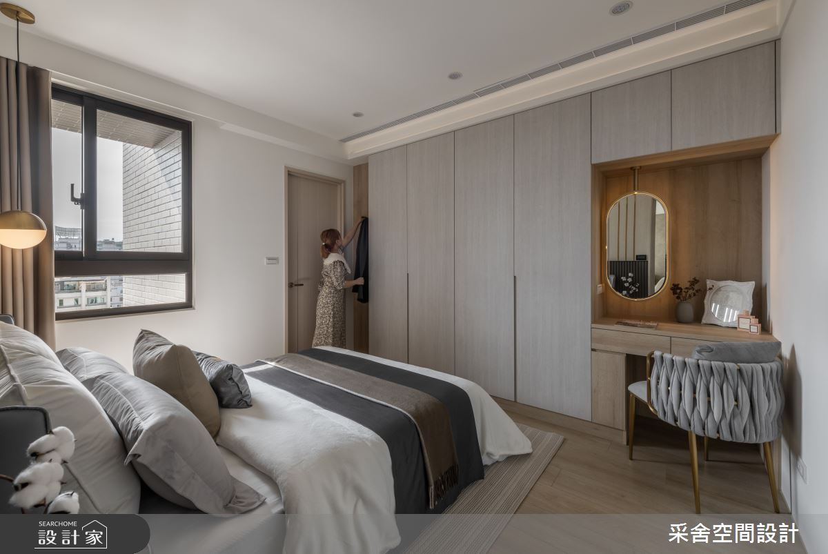 19坪新成屋(5年以下)＿現代風臥室案例圖片＿采舍空間設計＿采舍_25之20