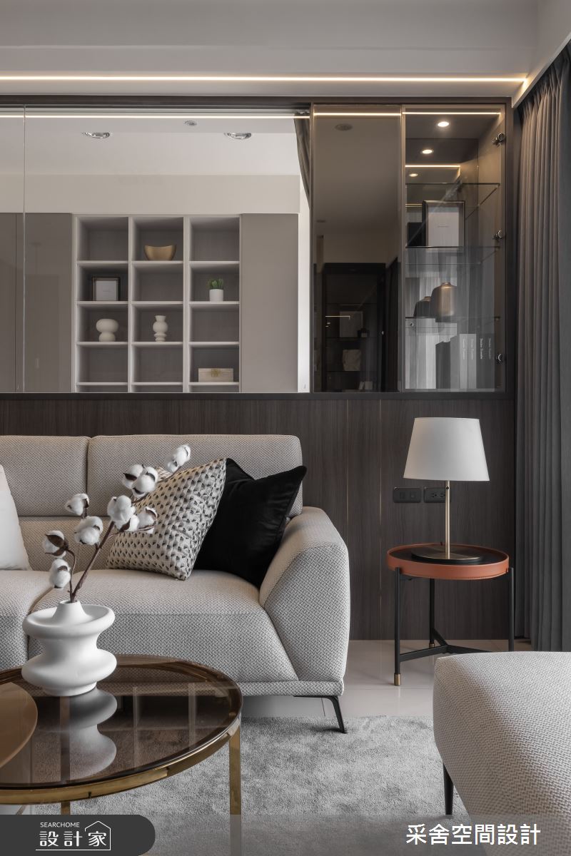 35坪新成屋(5年以下)＿現代風客廳案例圖片＿采舍空間設計＿采舍_28之5