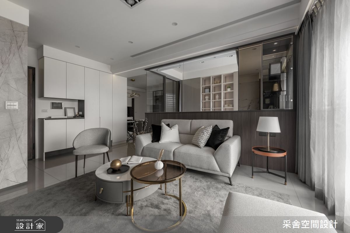 35坪新成屋(5年以下)＿現代風客廳案例圖片＿采舍空間設計＿采舍_28之6