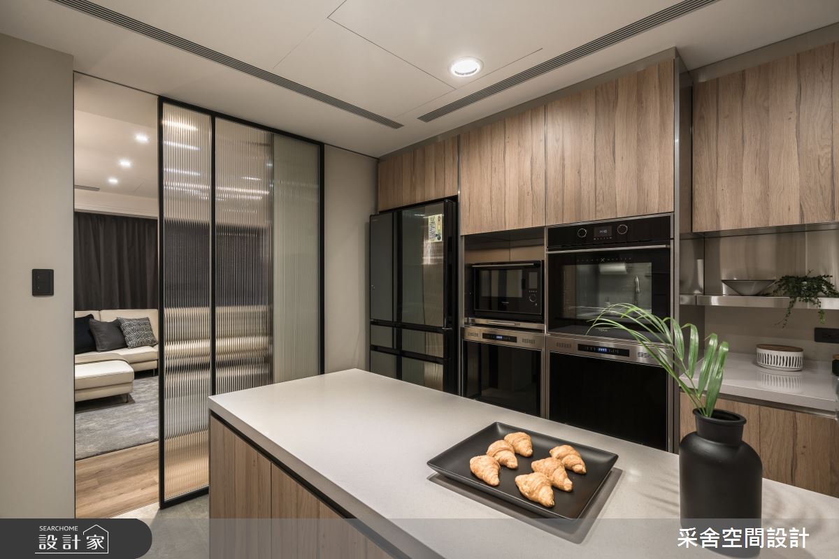 60坪預售屋＿現代風廚房中島案例圖片＿采舍空間設計＿采舍_29之15