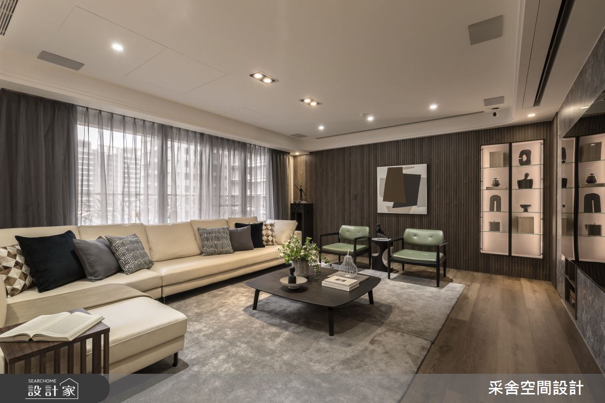 60坪預售屋＿現代風客廳案例圖片＿采舍空間設計＿采舍_29之2
