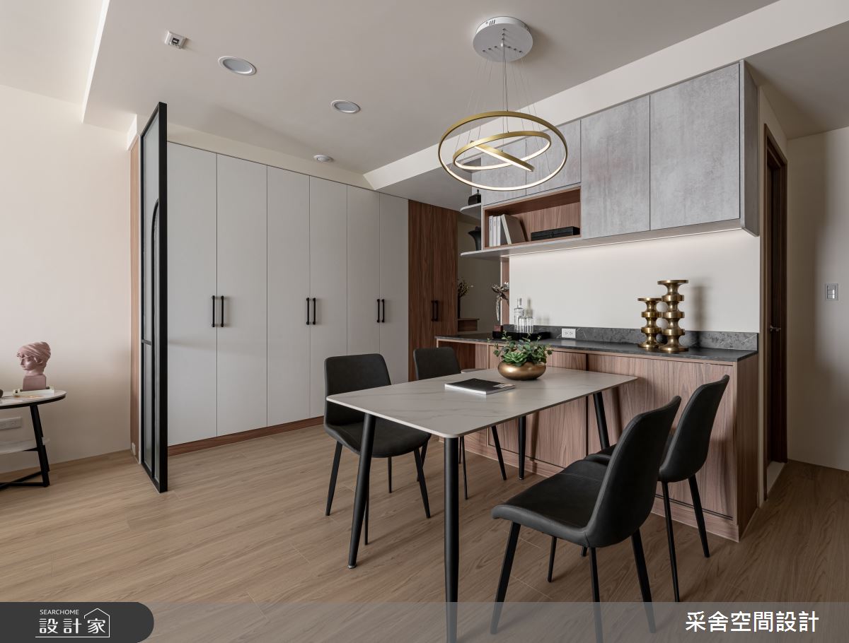 31坪新成屋(5年以下)＿現代風玄關餐廳案例圖片＿采舍空間設計＿采舍_30之2