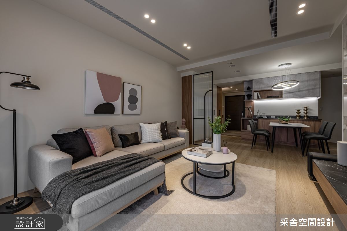 31坪新成屋(5年以下)＿現代風客廳餐廳案例圖片＿采舍空間設計＿采舍_30之4