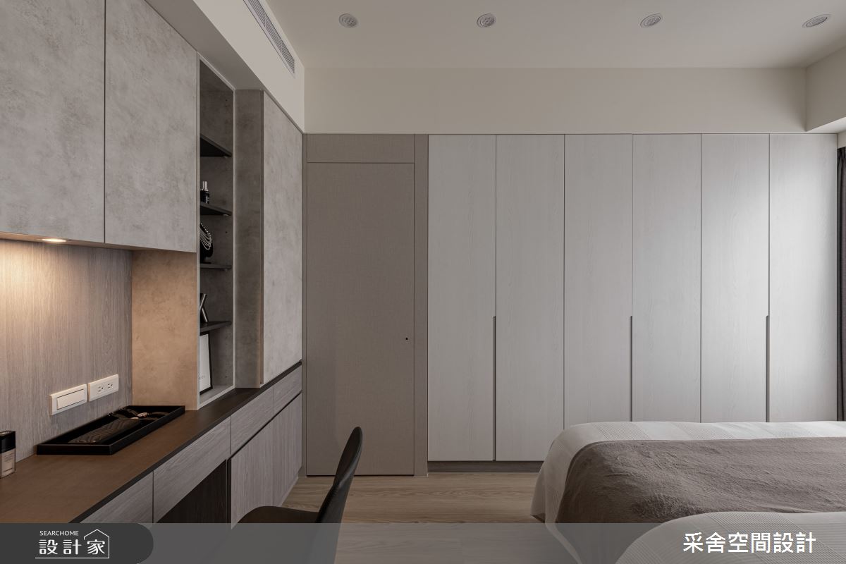31坪新成屋(5年以下)＿現代風臥室案例圖片＿采舍空間設計＿采舍_30之14