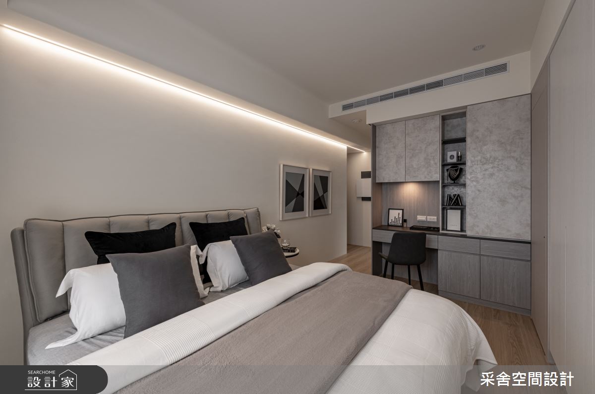 31坪新成屋(5年以下)＿現代風臥室案例圖片＿采舍空間設計＿采舍_30之16