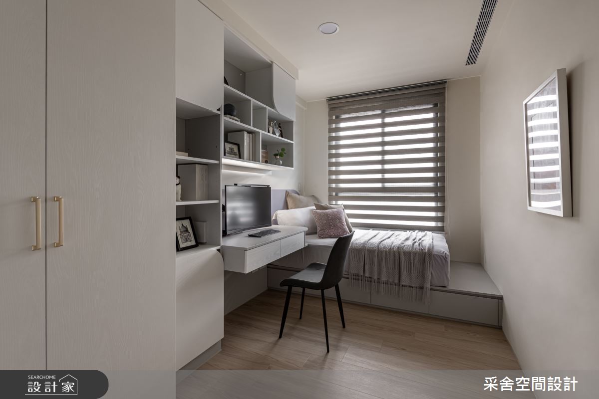 31坪新成屋(5年以下)＿現代風臥室案例圖片＿采舍空間設計＿采舍_30之20