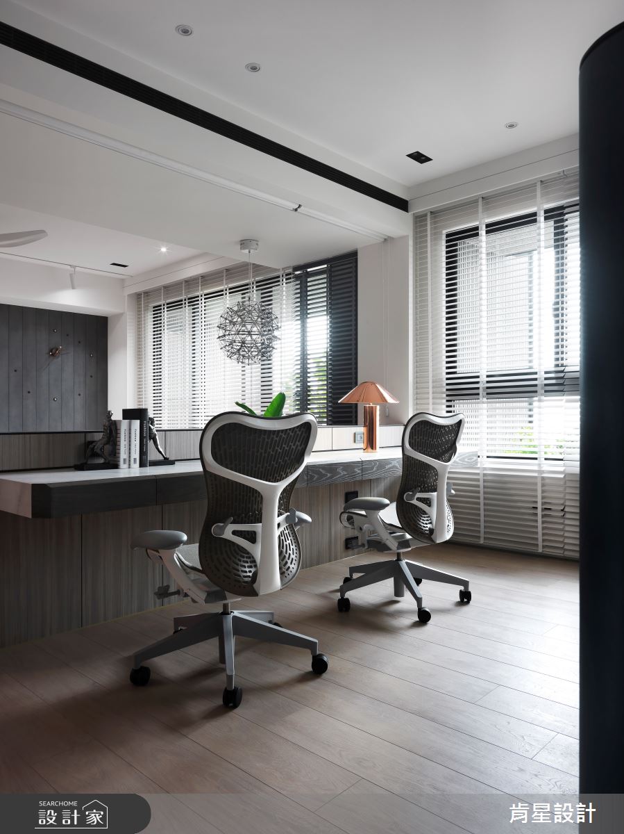 52坪新成屋(5年以下)＿現代風書房案例圖片＿肯星設計＿肯星_01之10