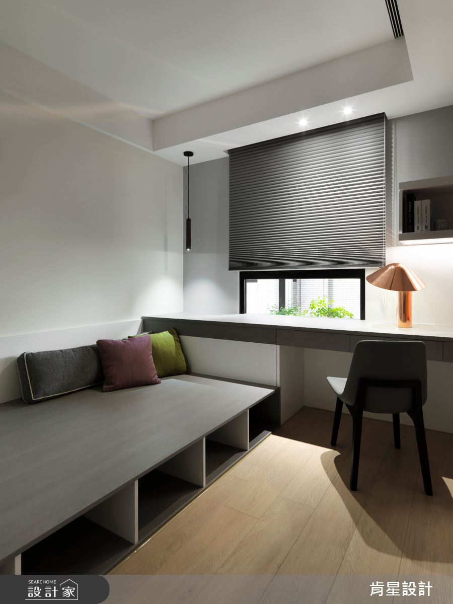 52坪新成屋(5年以下)＿現代風書房臥榻案例圖片＿肯星設計＿肯星_01之23