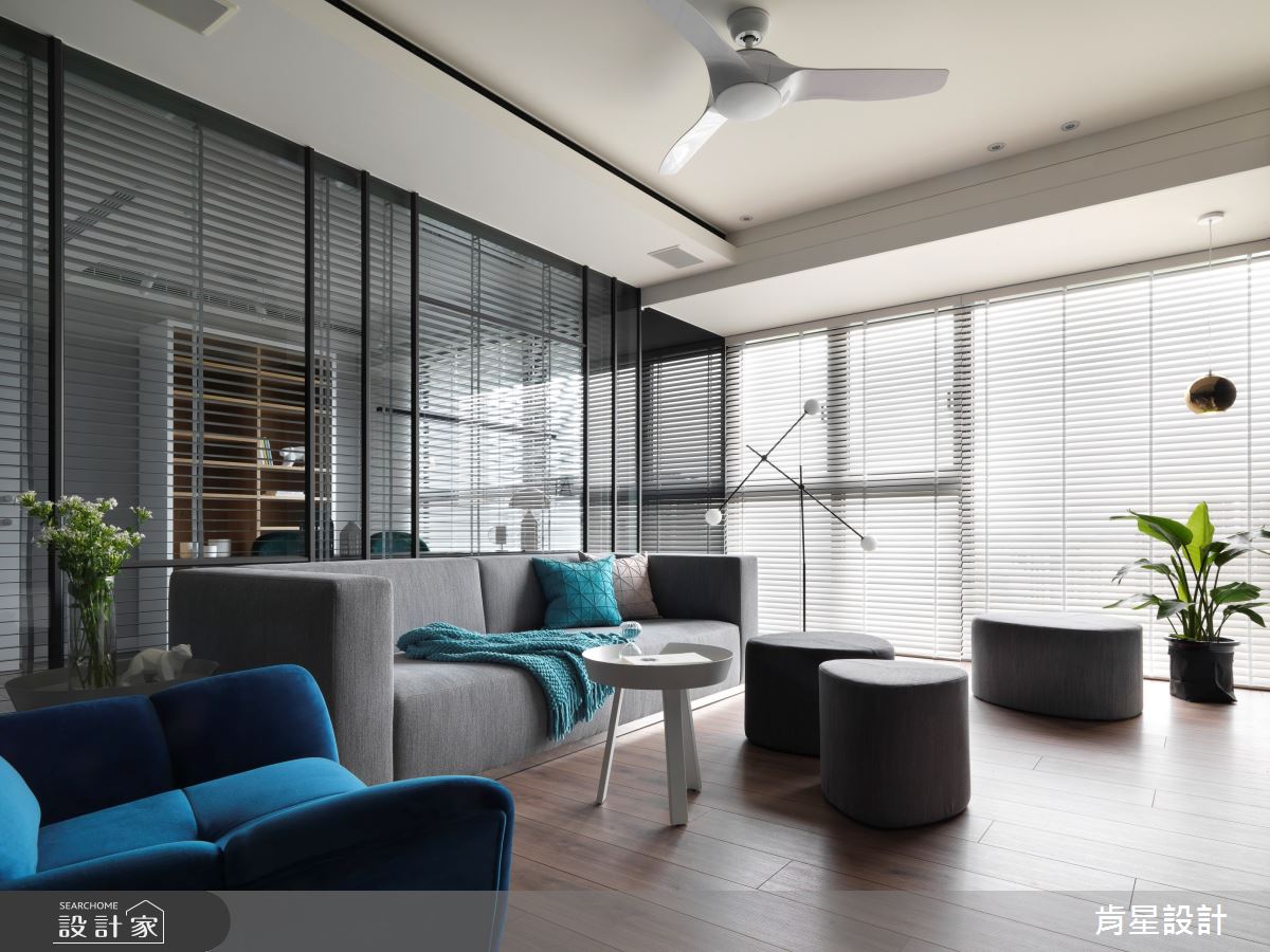 21坪新成屋(5年以下)＿簡約風客廳案例圖片＿肯星設計＿肯星_03之3