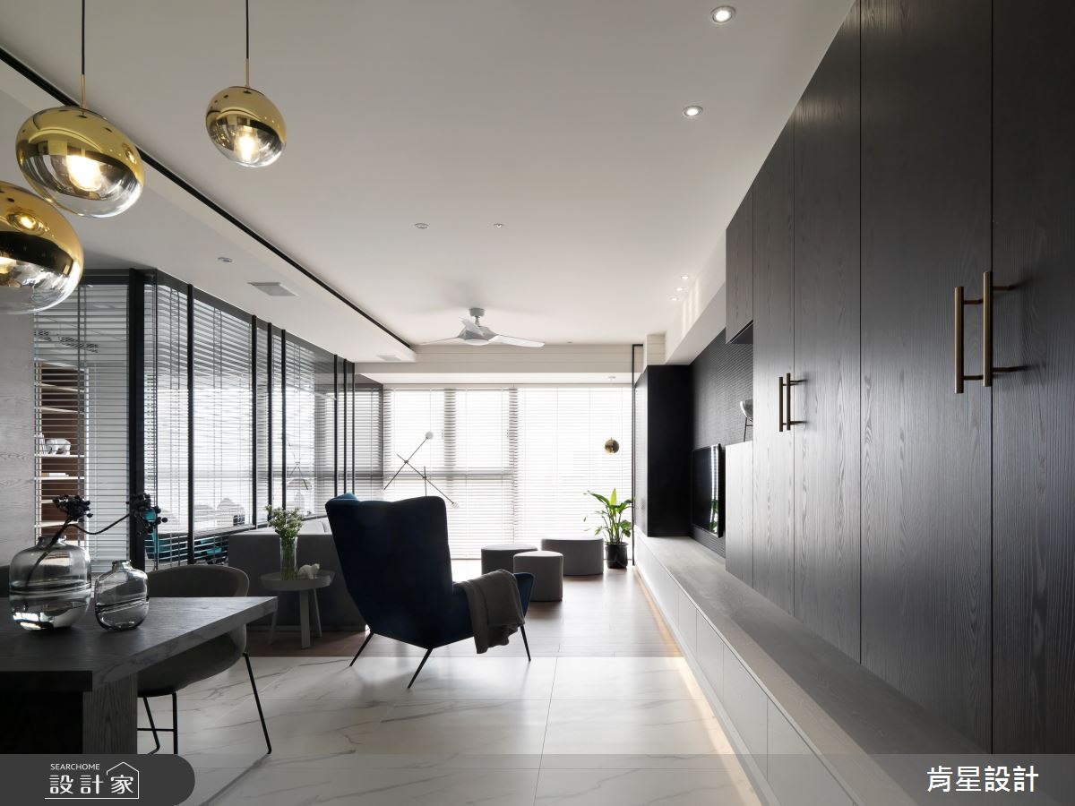 21坪新成屋(5年以下)＿簡約風客廳案例圖片＿肯星設計＿肯星_03之1