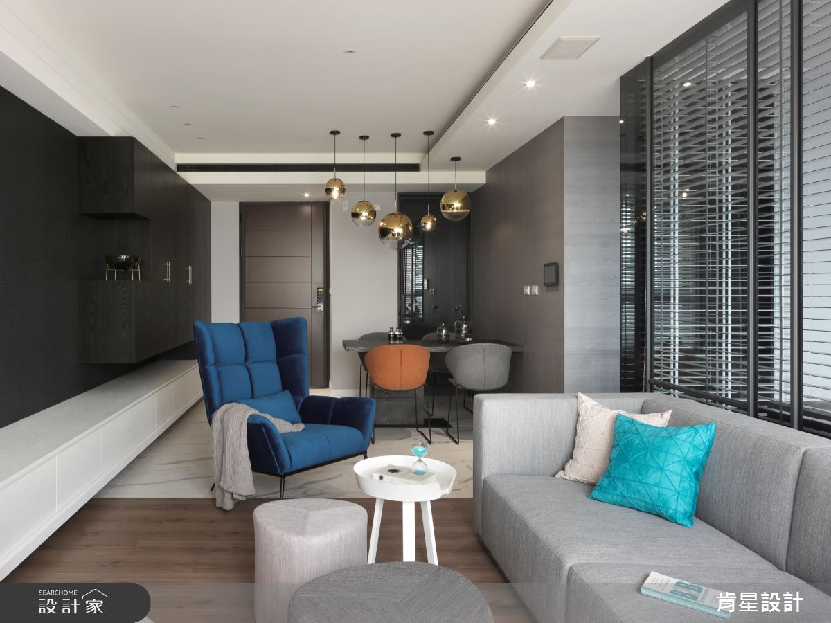 21坪新成屋(5年以下)＿簡約風客廳案例圖片＿肯星設計＿肯星_03之2