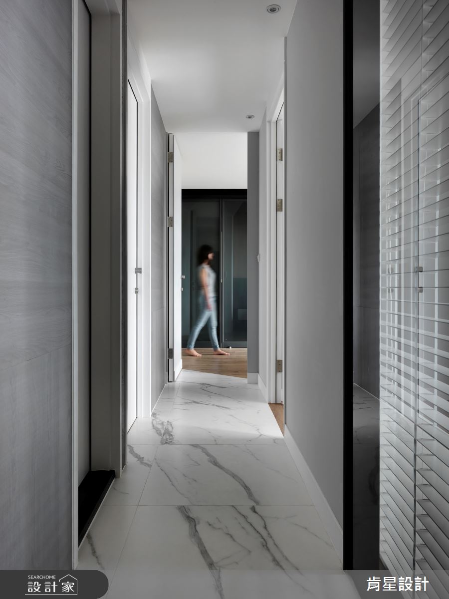 21坪新成屋(5年以下)＿簡約風走廊案例圖片＿肯星設計＿肯星_03之16