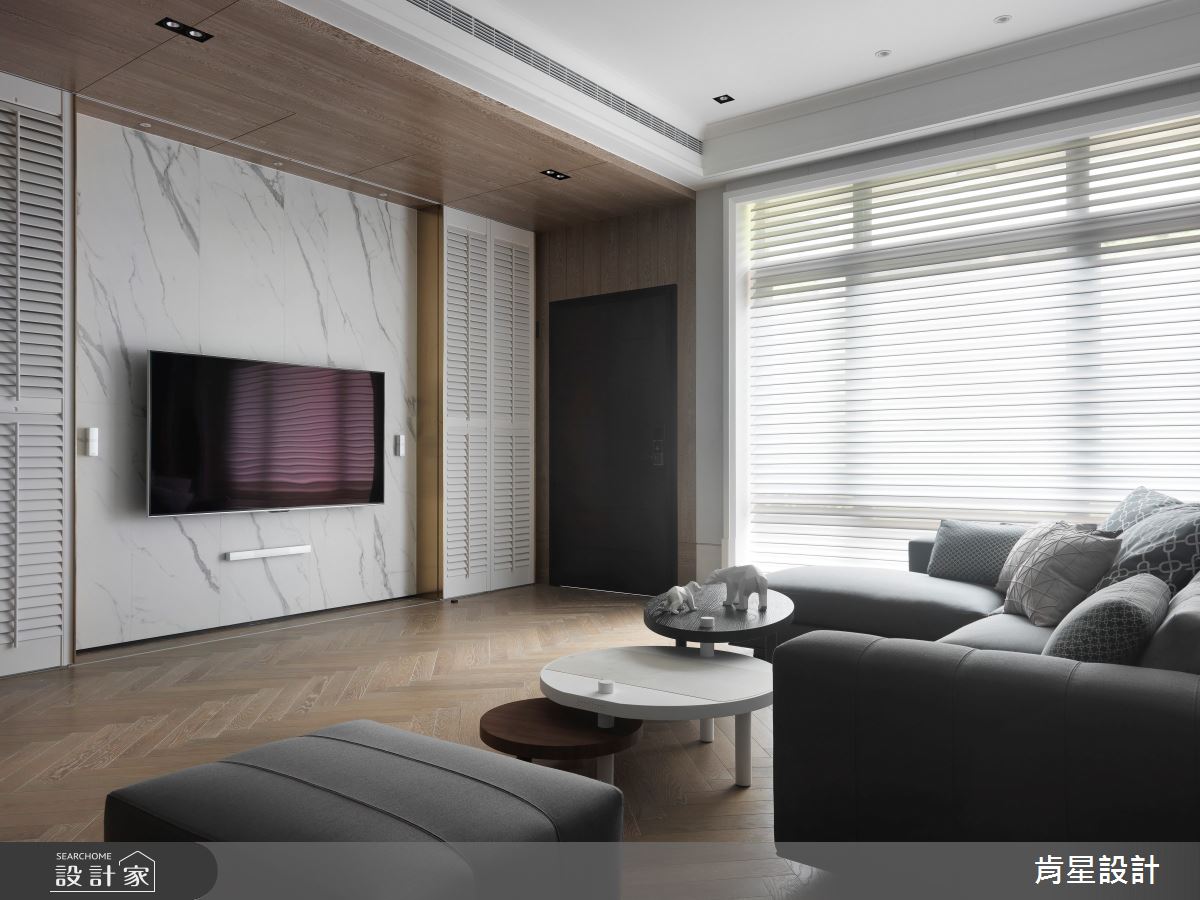 75坪新成屋(5年以下)＿美式風客廳案例圖片＿肯星設計＿肯星_04之1