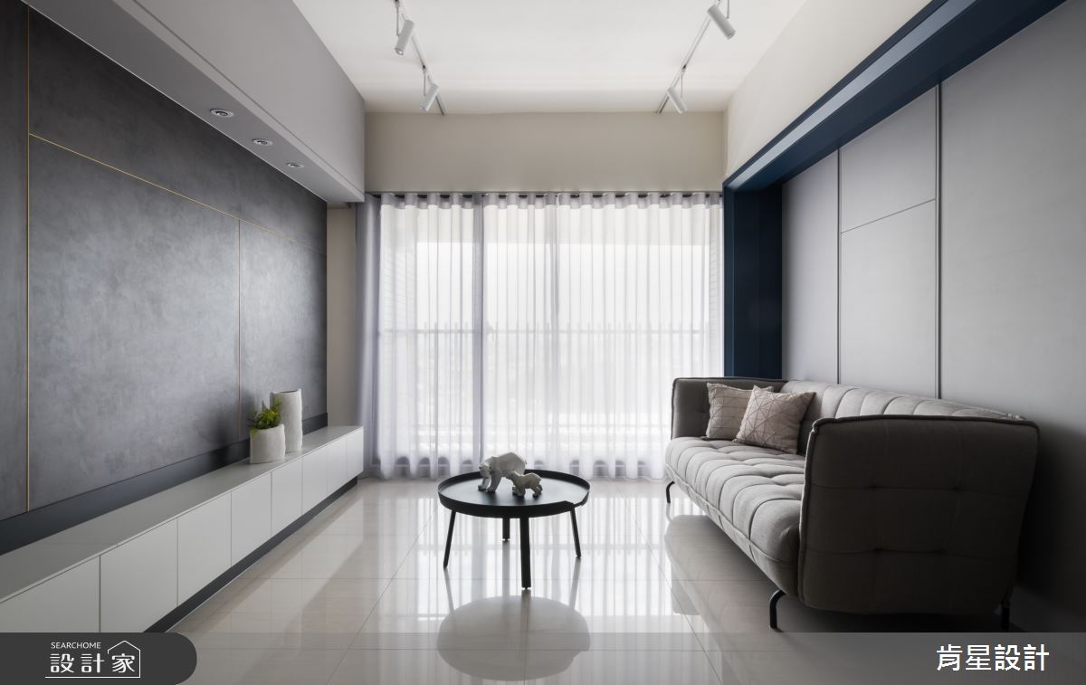 18坪新成屋(5年以下)＿簡約風客廳案例圖片＿肯星設計＿肯星_07之3