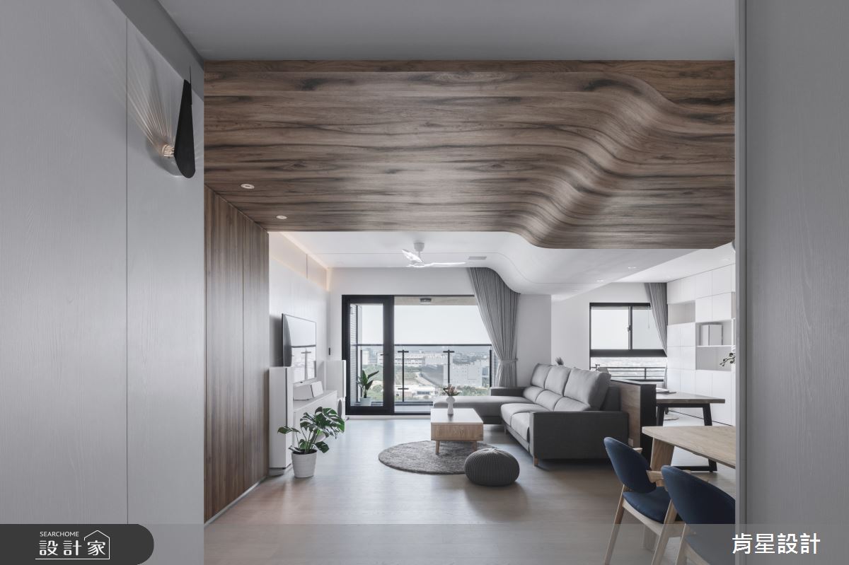 32坪新成屋(5年以下)＿日式無印風客廳案例圖片＿肯星設計＿肯星_10之2