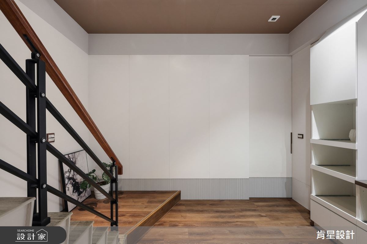 46坪新成屋(5年以下)＿現代風樓梯案例圖片＿肯星設計＿肯星_13光曲Light curve之14