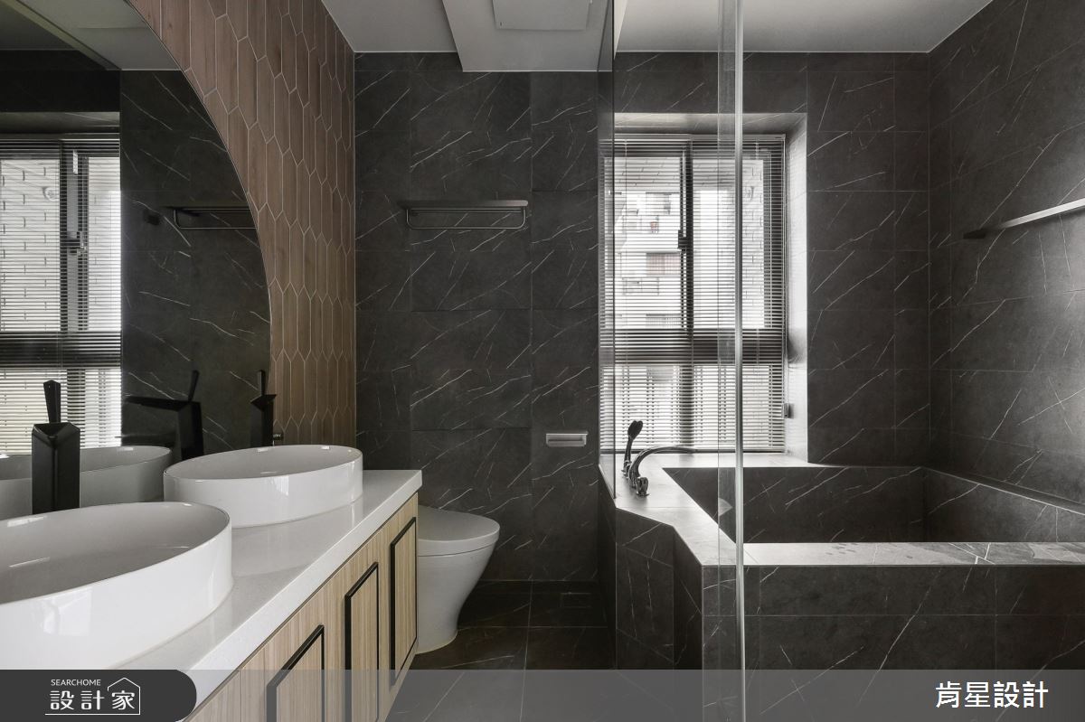 40坪毛胚屋＿現代風浴室案例圖片＿肯星設計＿肯星_14石雲Stone cloud之14