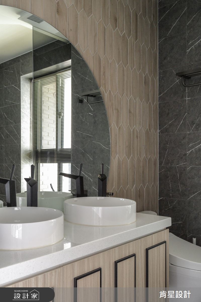 40坪毛胚屋＿現代風浴室案例圖片＿肯星設計＿肯星_14石雲Stone cloud之15