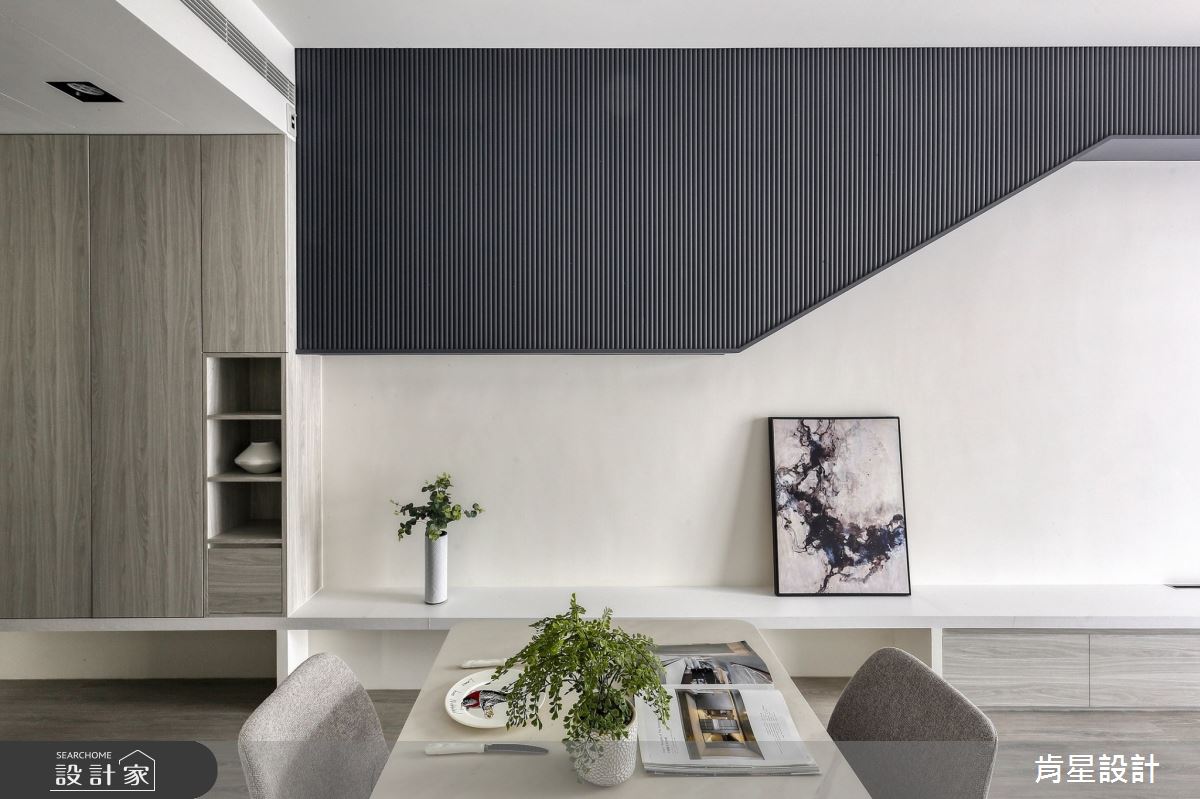 19坪新成屋(5年以下)＿現代風客廳餐廳案例圖片＿肯星設計＿肯星_17靛紋Indigo Texture之8