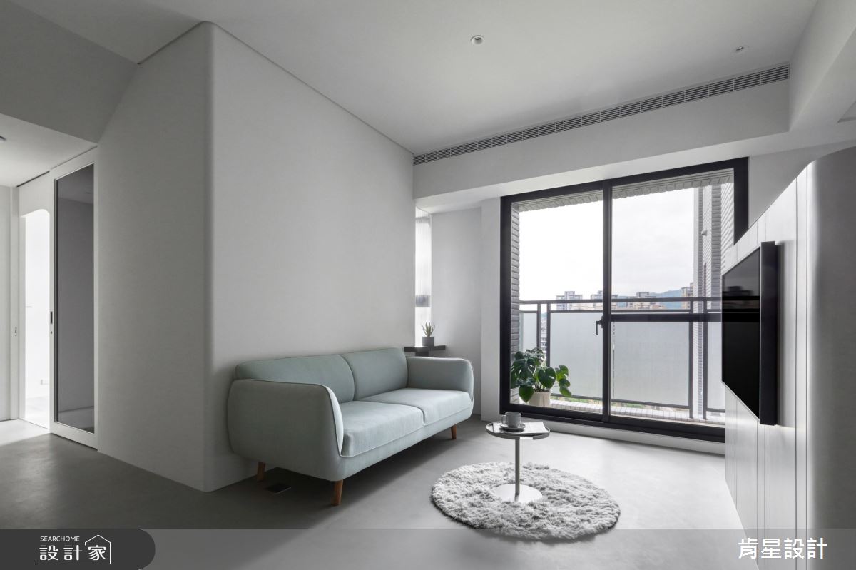 17坪新成屋(5年以下)＿侘寂風客廳案例圖片＿肯星設計＿肯星_19純粹Purely之4