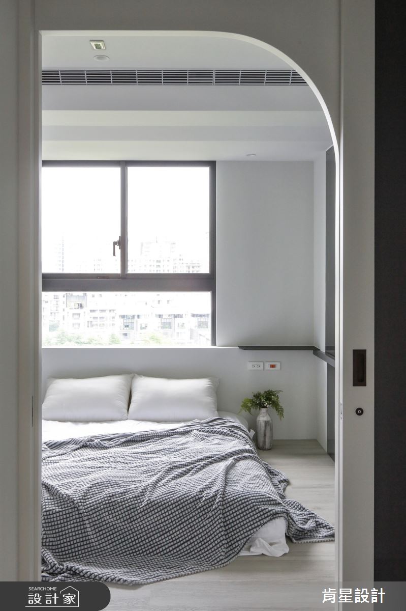 17坪新成屋(5年以下)＿侘寂風臥室案例圖片＿肯星設計＿肯星_19純粹Purely之15