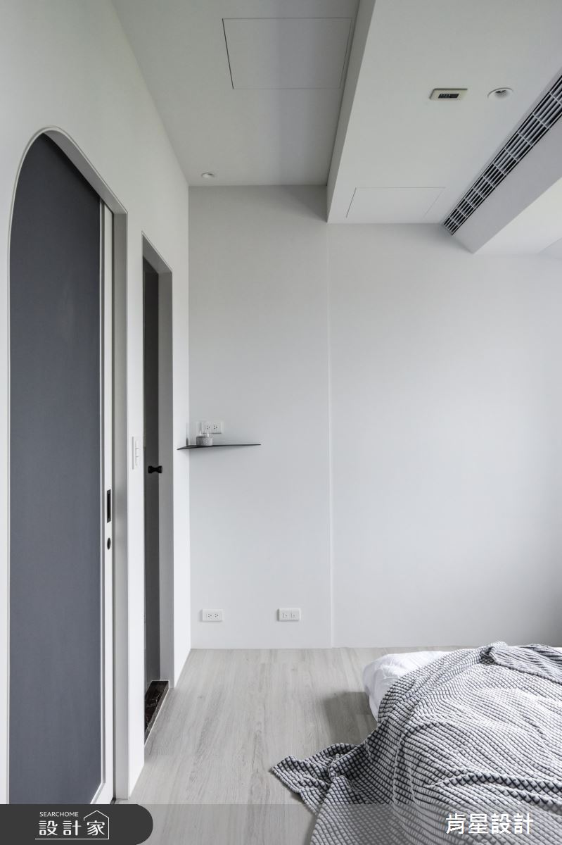 17坪新成屋(5年以下)＿侘寂風臥室案例圖片＿肯星設計＿肯星_19純粹Purely之17