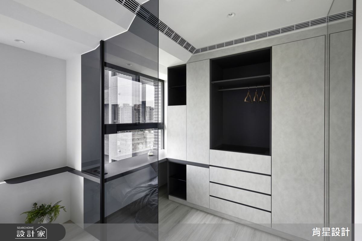 17坪新成屋(5年以下)＿侘寂風臥室更衣間案例圖片＿肯星設計＿肯星_19純粹Purely之20