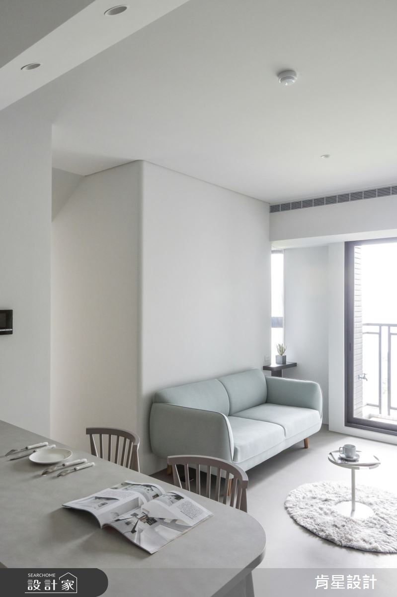 17坪新成屋(5年以下)＿侘寂風客廳餐廳案例圖片＿肯星設計＿肯星_19純粹Purely之3