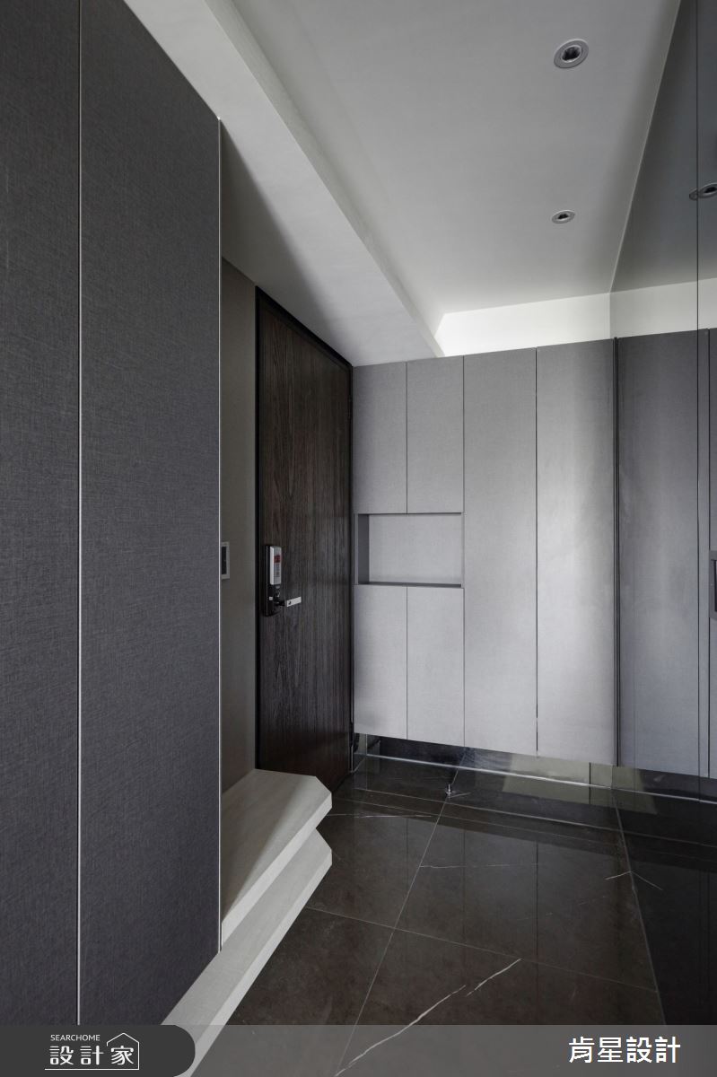 25坪新成屋(5年以下)＿現代風玄關案例圖片＿肯星設計＿肯星_20明度連結lightness link之3