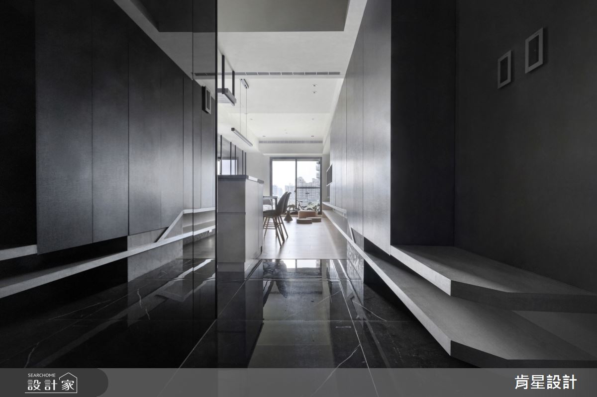 25坪新成屋(5年以下)＿現代風玄關案例圖片＿肯星設計＿肯星_20明度連結lightness link之1