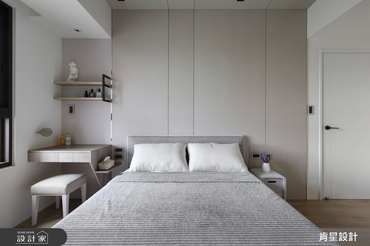 25坪新成屋(5年以下)＿現代風臥室案例圖片＿肯星設計＿肯星_20明度連結lightness link之36
