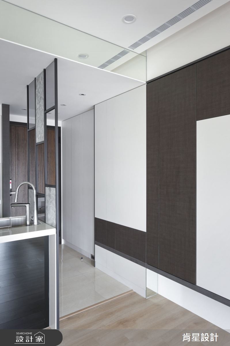 25坪新成屋(5年以下)＿現代風玄關案例圖片＿肯星設計＿肯星_21矩形包覆Rectangular wrap之33