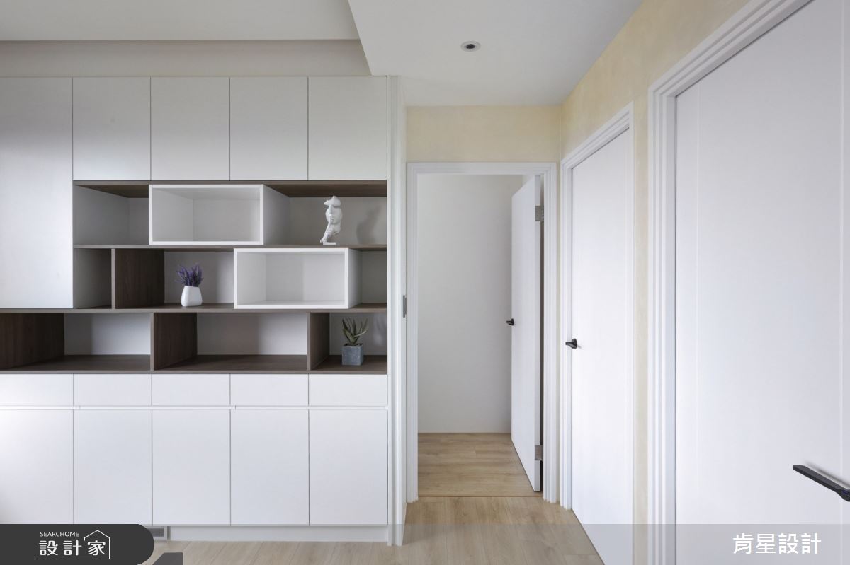 25坪新成屋(5年以下)＿現代風書房案例圖片＿肯星設計＿肯星_21矩形包覆Rectangular wrap之35