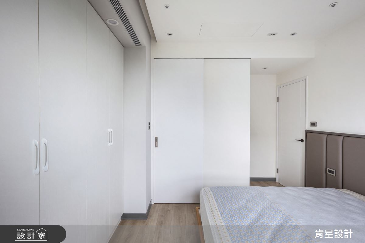 25坪新成屋(5年以下)＿現代風臥室案例圖片＿肯星設計＿肯星_21矩形包覆Rectangular wrap之37
