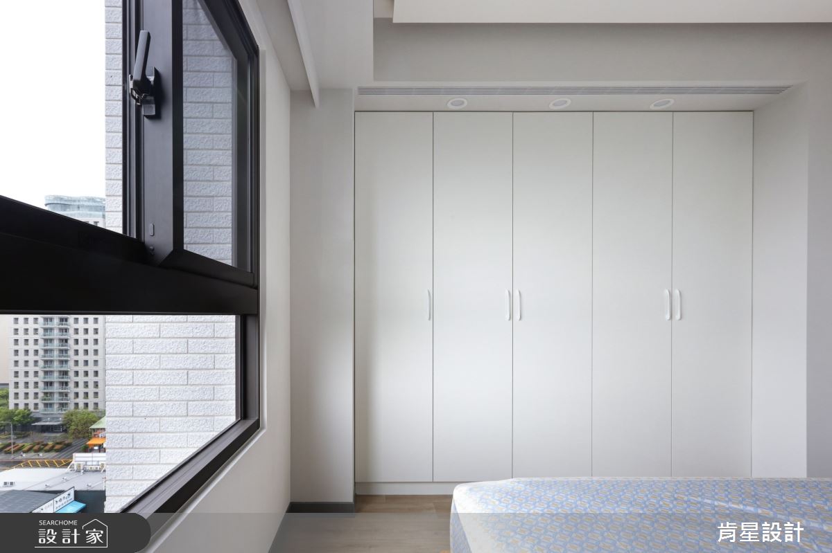 25坪新成屋(5年以下)＿現代風臥室案例圖片＿肯星設計＿肯星_21矩形包覆Rectangular wrap之38