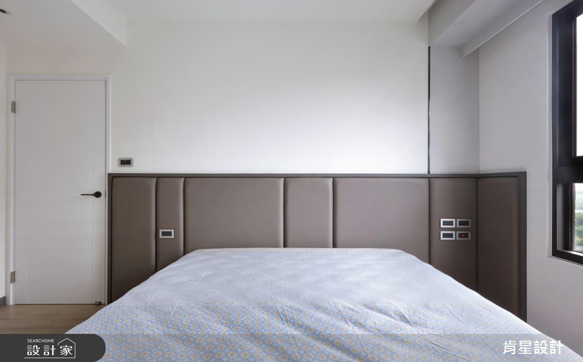 25坪新成屋(5年以下)＿現代風臥室案例圖片＿肯星設計＿肯星_21矩形包覆Rectangular wrap之39