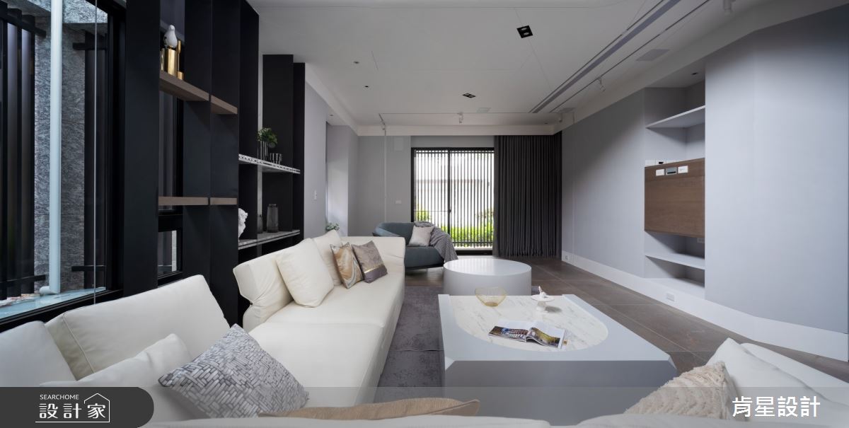 120坪新成屋(5年以下)＿現代風客廳案例圖片＿肯星設計＿肯星_22光漫light diffusion+romantic之14