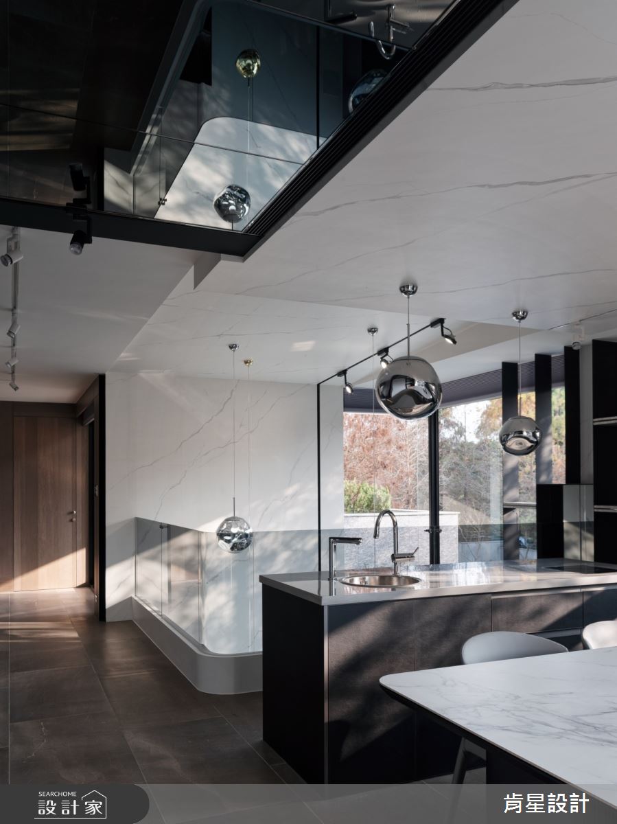 120坪新成屋(5年以下)＿現代風餐廳中島案例圖片＿肯星設計＿肯星_22光漫light diffusion+romantic之22